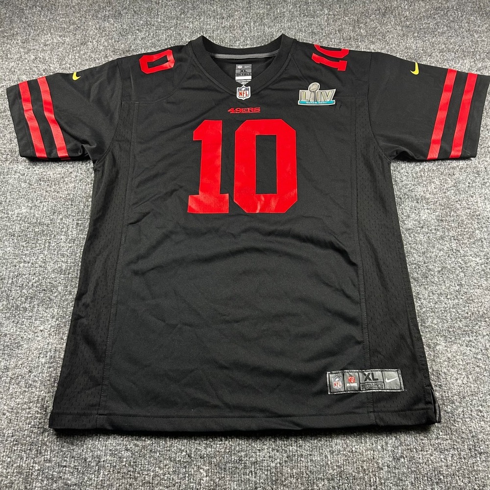 Nike San Francisco 49ers Jimmy Garoppolo Jersey Youth XL 18/20 Black Super Bowl